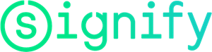Logo van Signify.