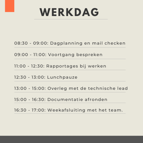 werkdag ICT-projectmanager